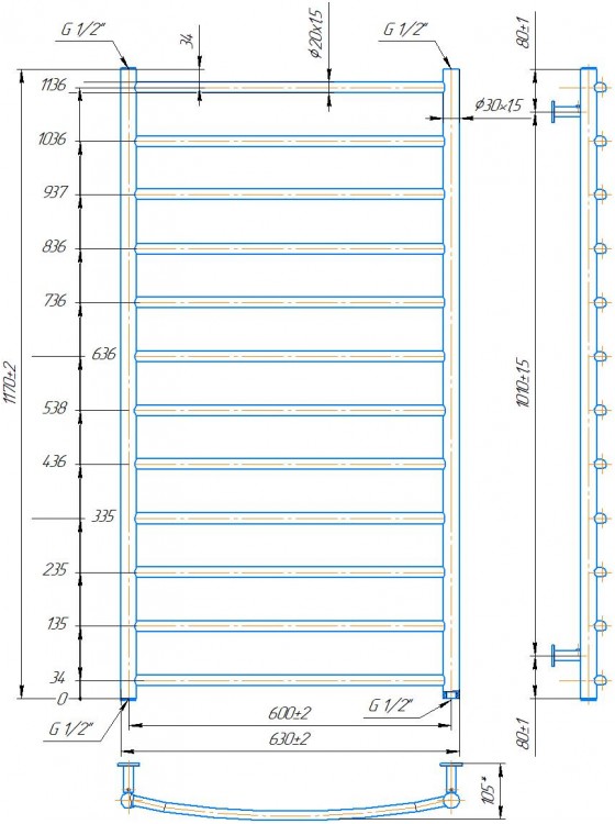 INOX Класік 1170х630/600 preview