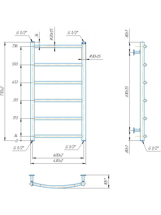 INOX Класік HP 770х430/400 preview