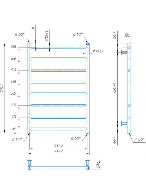 INOX Флет 770х530/500 preview