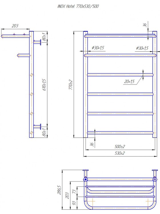 INOX Готель 770х530/500 preview