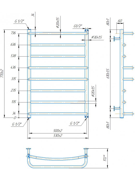 INOX Люкс 770х530/500 preview