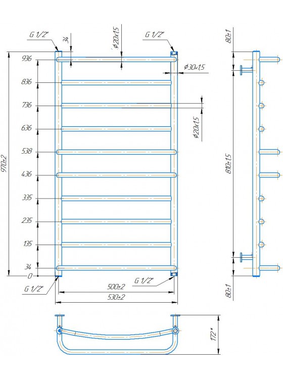 INOX Люкс 970х530/500 preview