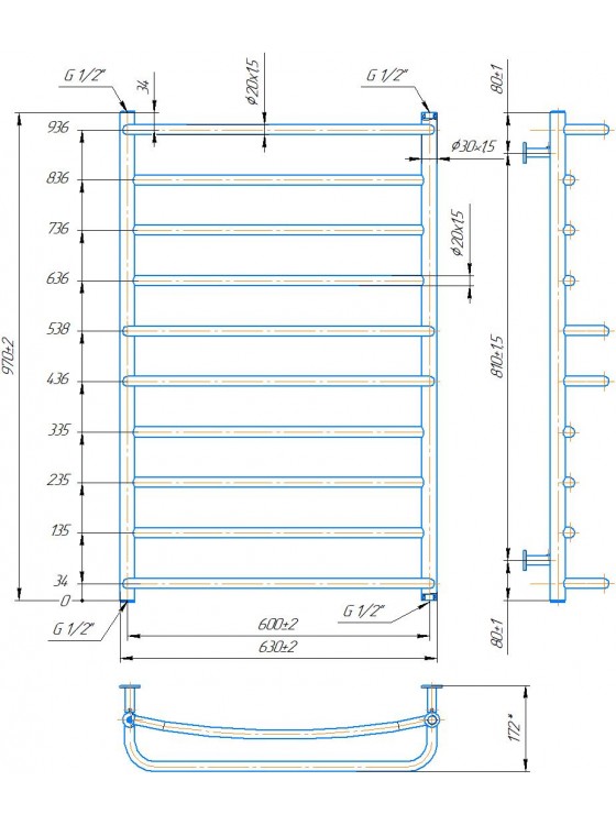 INOX Люкс 970х630/600 preview