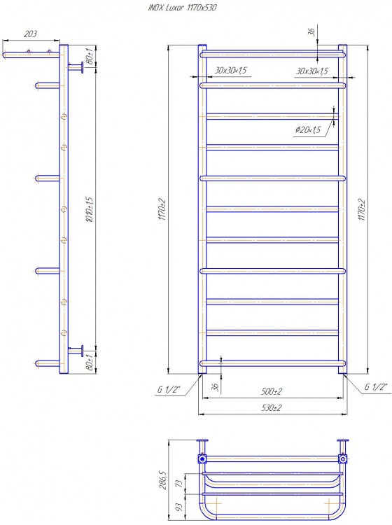 INOX Люксор 1170х530/500 preview