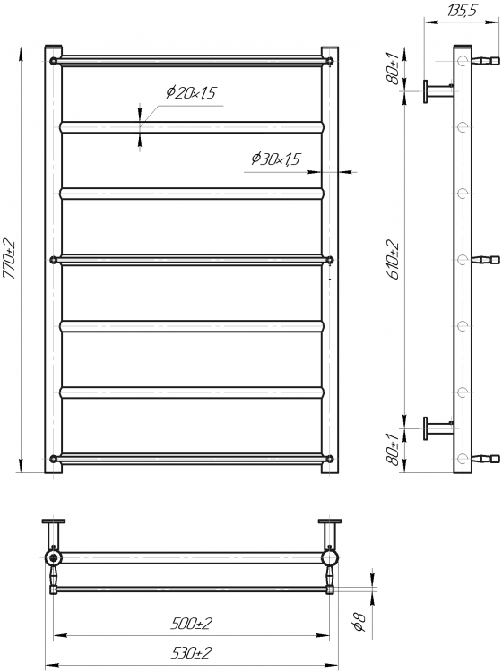 INOX Одісей 770х530/500 preview