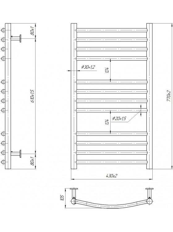 INOX Фенікс 770х430/400 preview