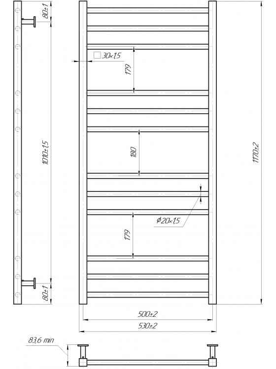 INOX Преміум Класік 1170х540/500 preview