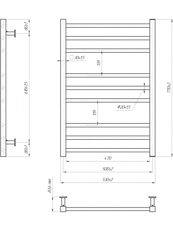 INOX Преміум Класік 770х540/500 preview