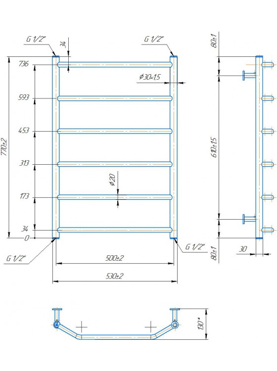 INOX Трапеція 770х530/500 preview