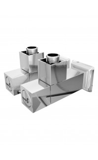 Кран кутовий квадрат, G1/2″ комплект