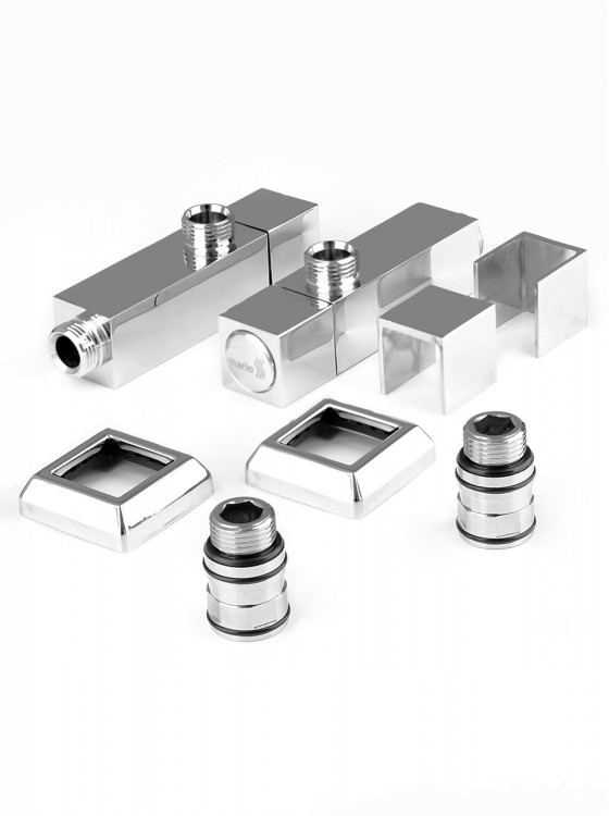 Кран кутовий квадрат, G1/2″ комплект preview