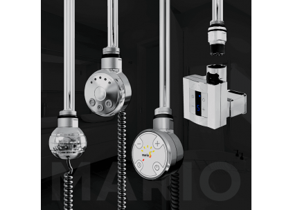 Типы нагревательных элементов Mario для водяного полотенцесушителя